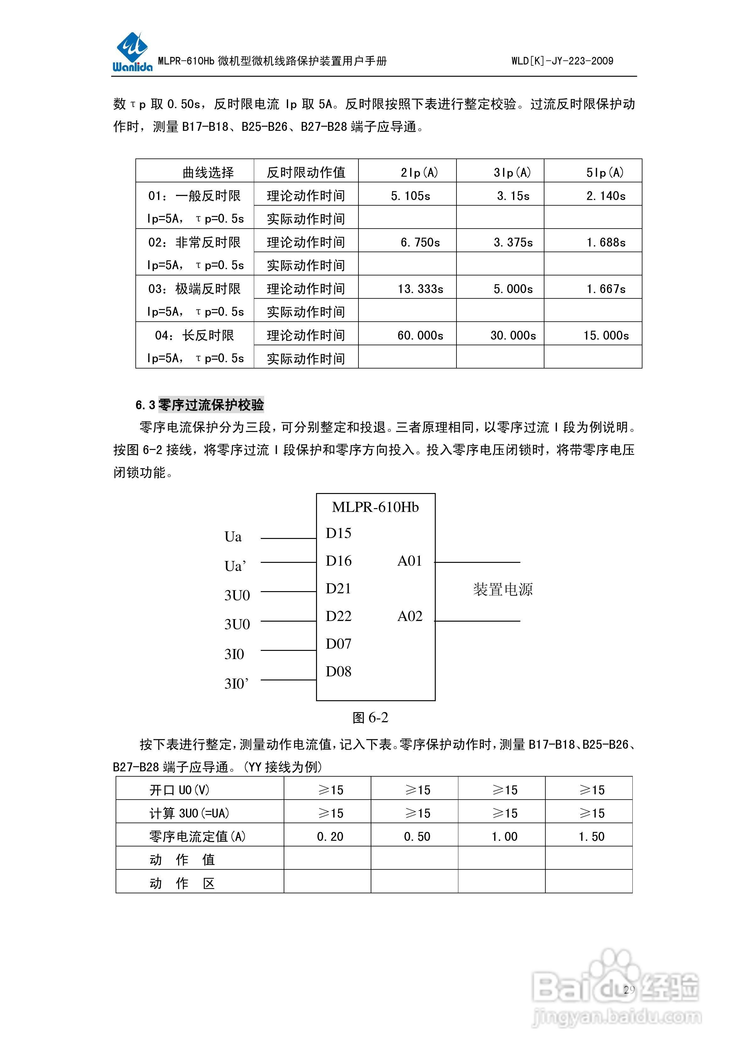 MLPR-610Hb微机型线路保护测控装置用户手册:[4]