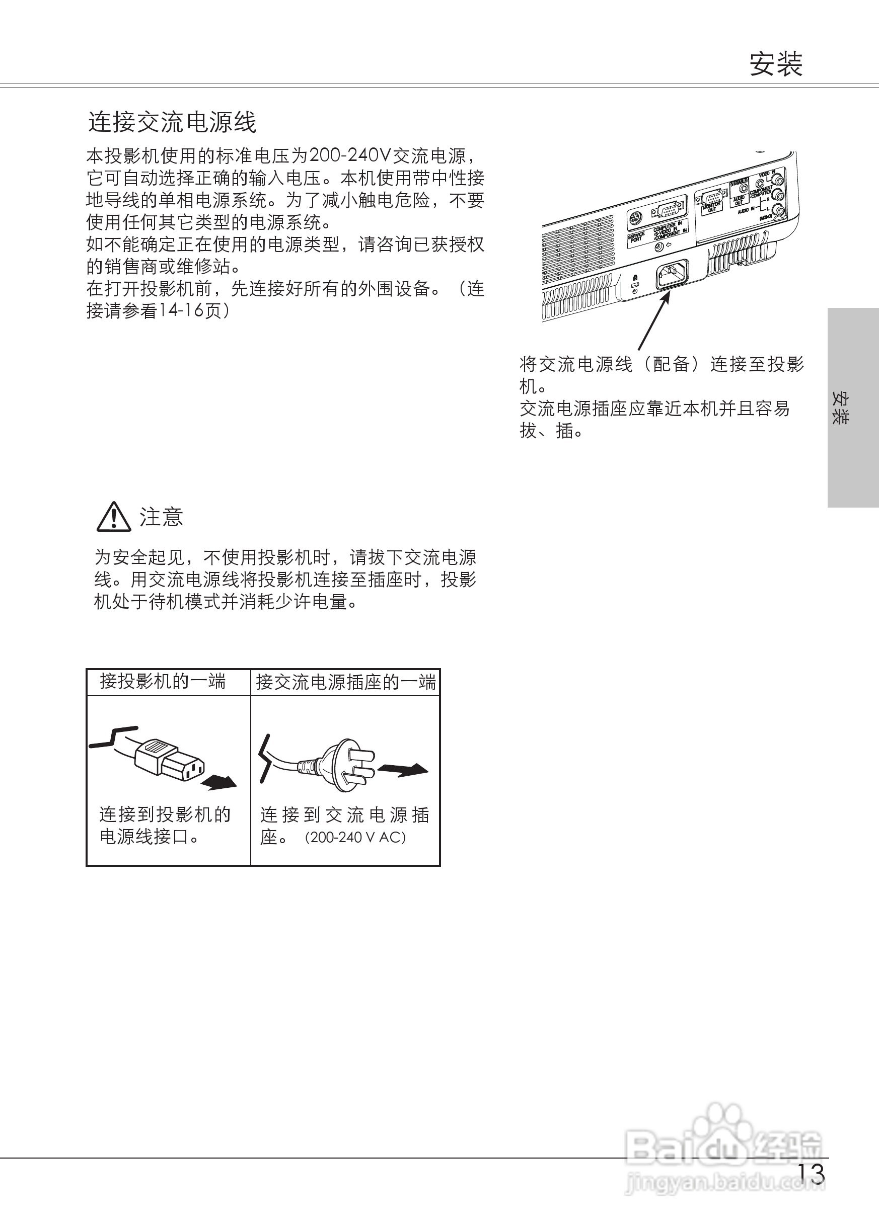 爱其LC-XB21Ai投影机使用说明书:[2]