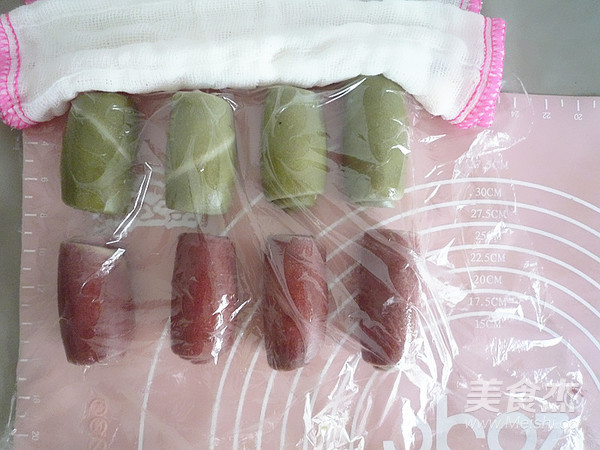 抹茶麻茸酥&红曲麻茸酥