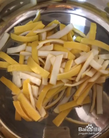柚子皮糖的制作方法
