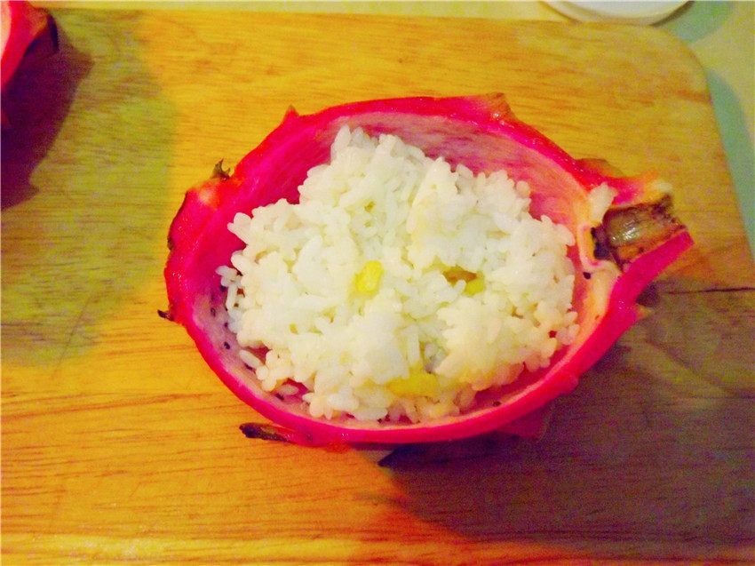 火龙果炒饭,世间竟然还有如此美味的美食