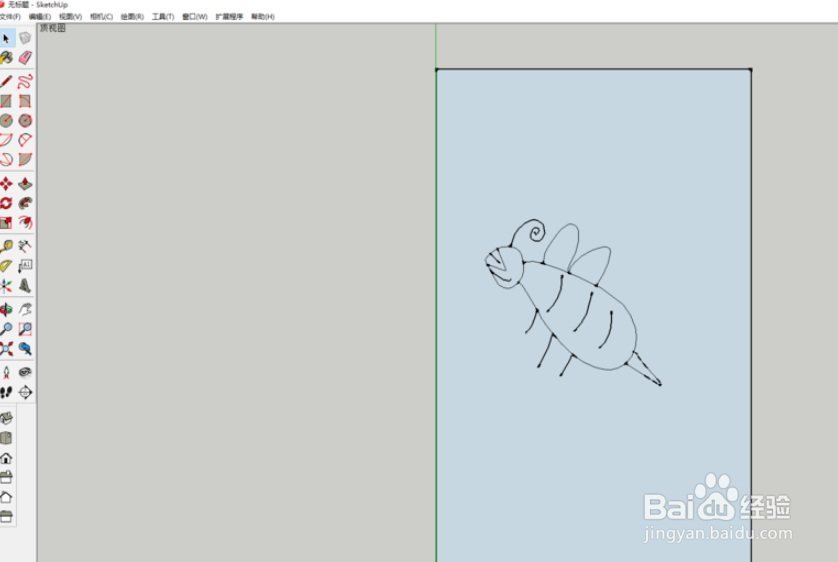 怎么用sketchup画不规则弧线