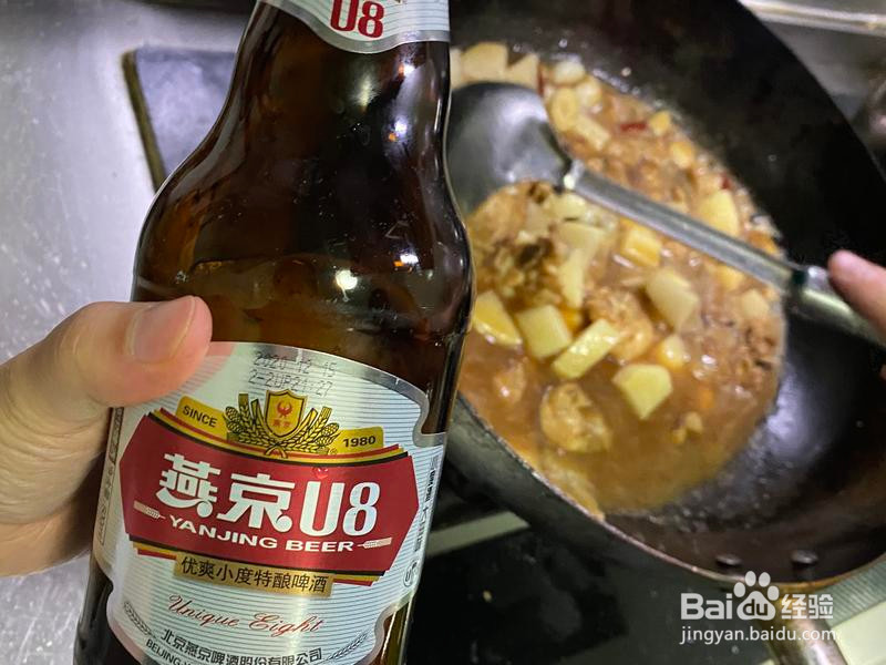啤酒鸡腿炖土豆的做法