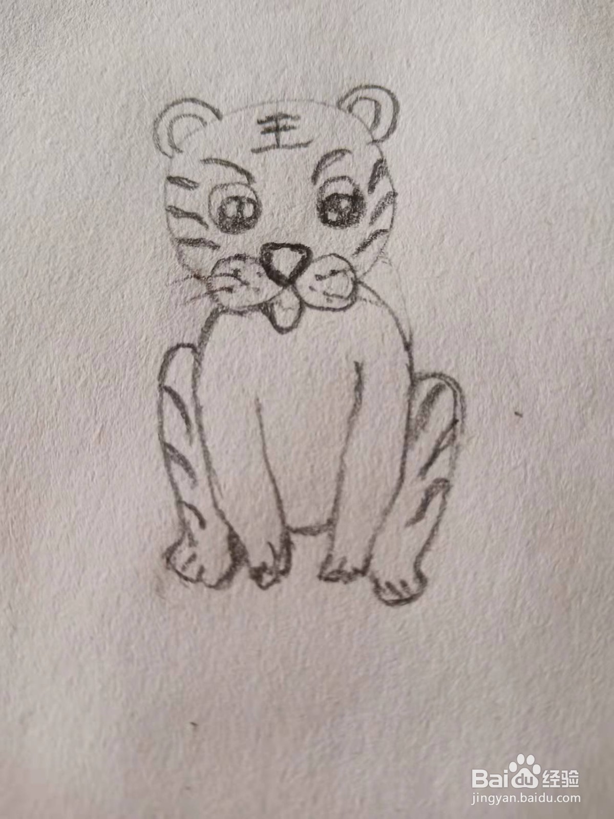 小老虎简笔画
