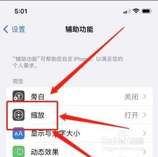 苹果手机突然放大屏怎么恢复?