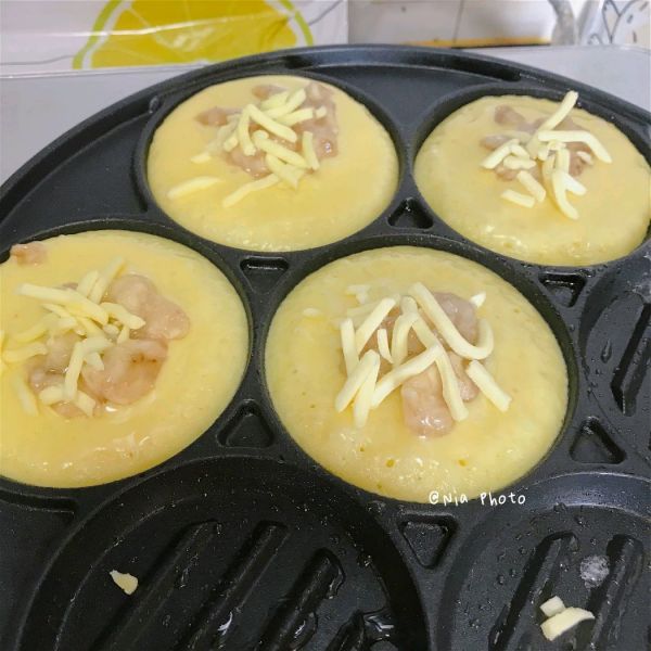 香蕉芝士夹心松饼