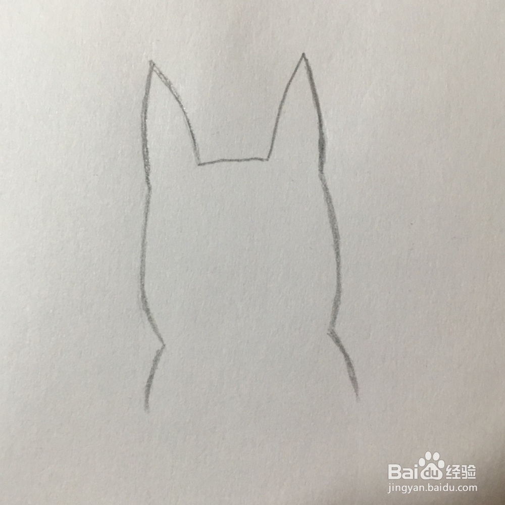 怎么画一只被吓到的柯基小狗简笔画？