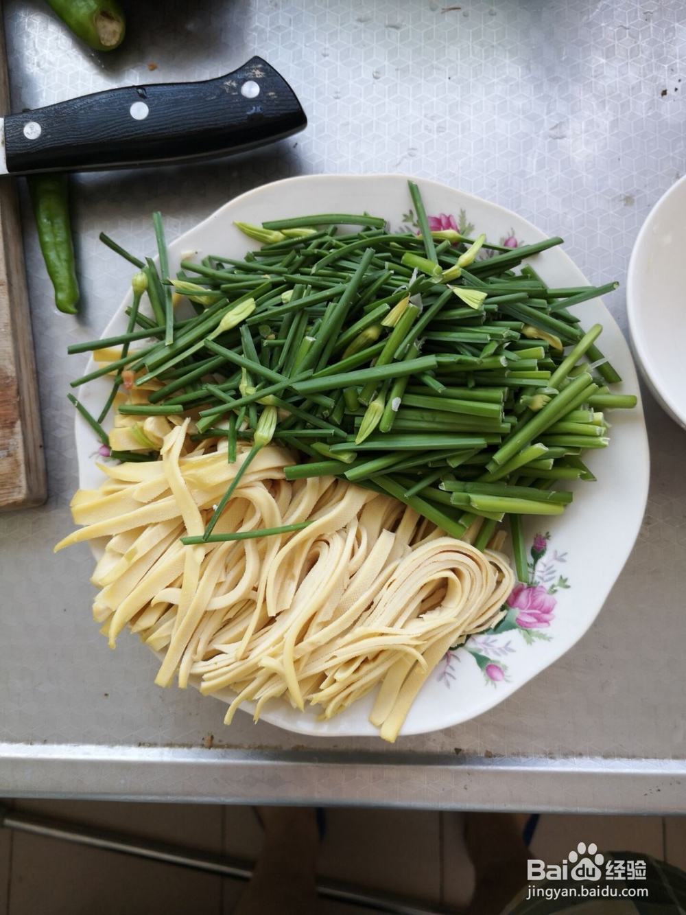 韭菜苔炒豆皮/千张怎么做好吃