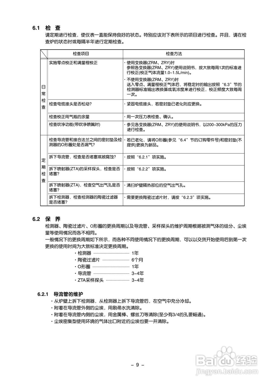 富士ZFK2,5 插式氧化锆氧检测器使用说明书:[2]