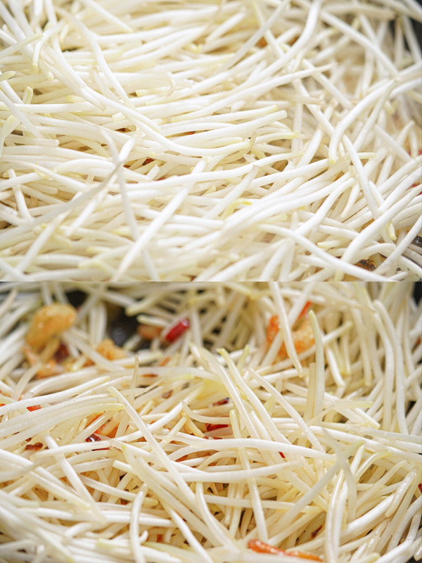 海米芹菜炒豆芽