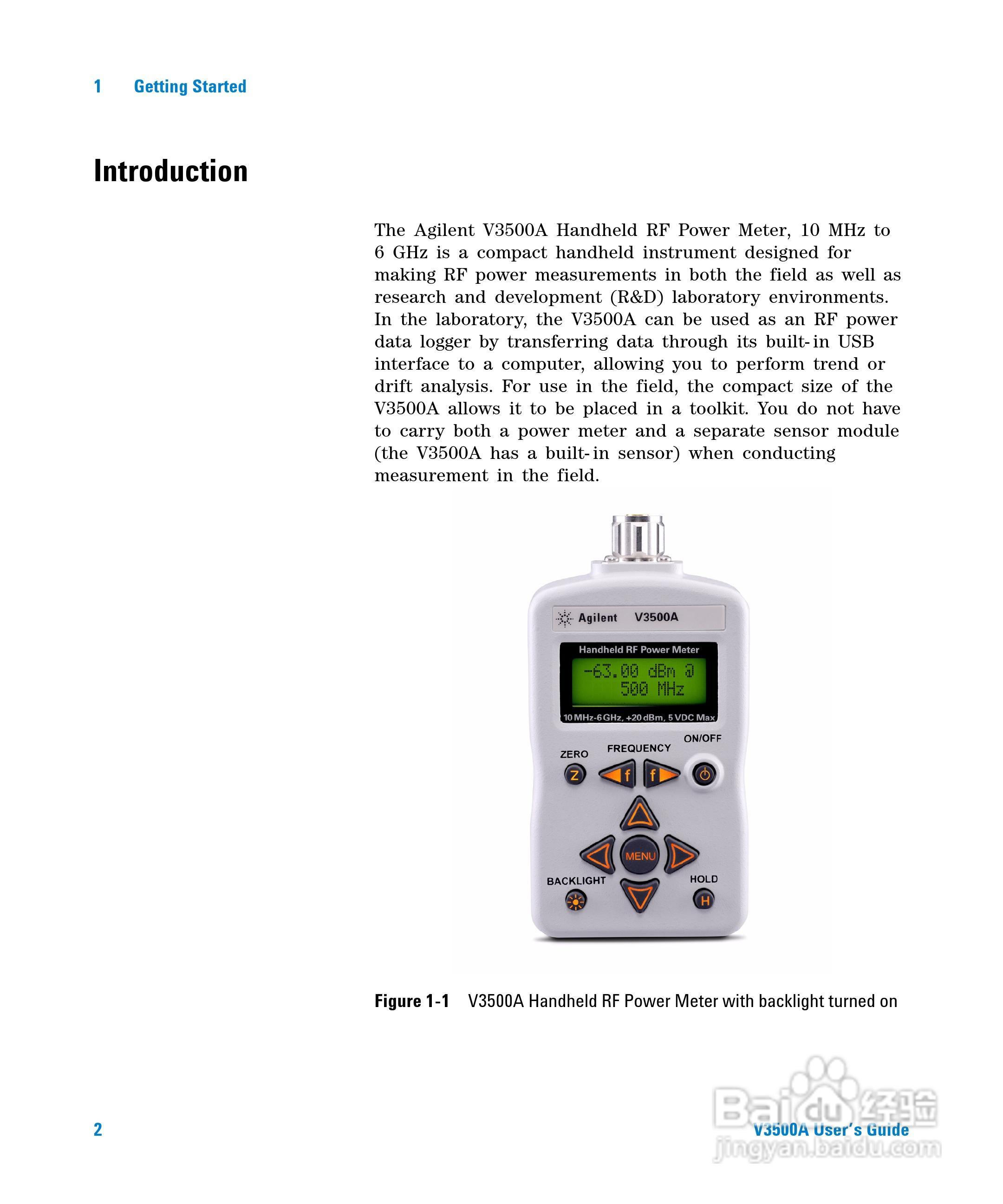 V3500A功率表使用手册:[2]