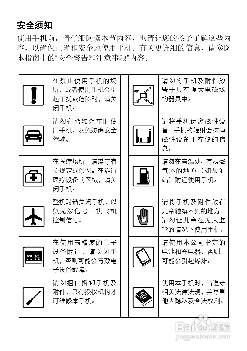 华为T2251手机使用说明书:[1]