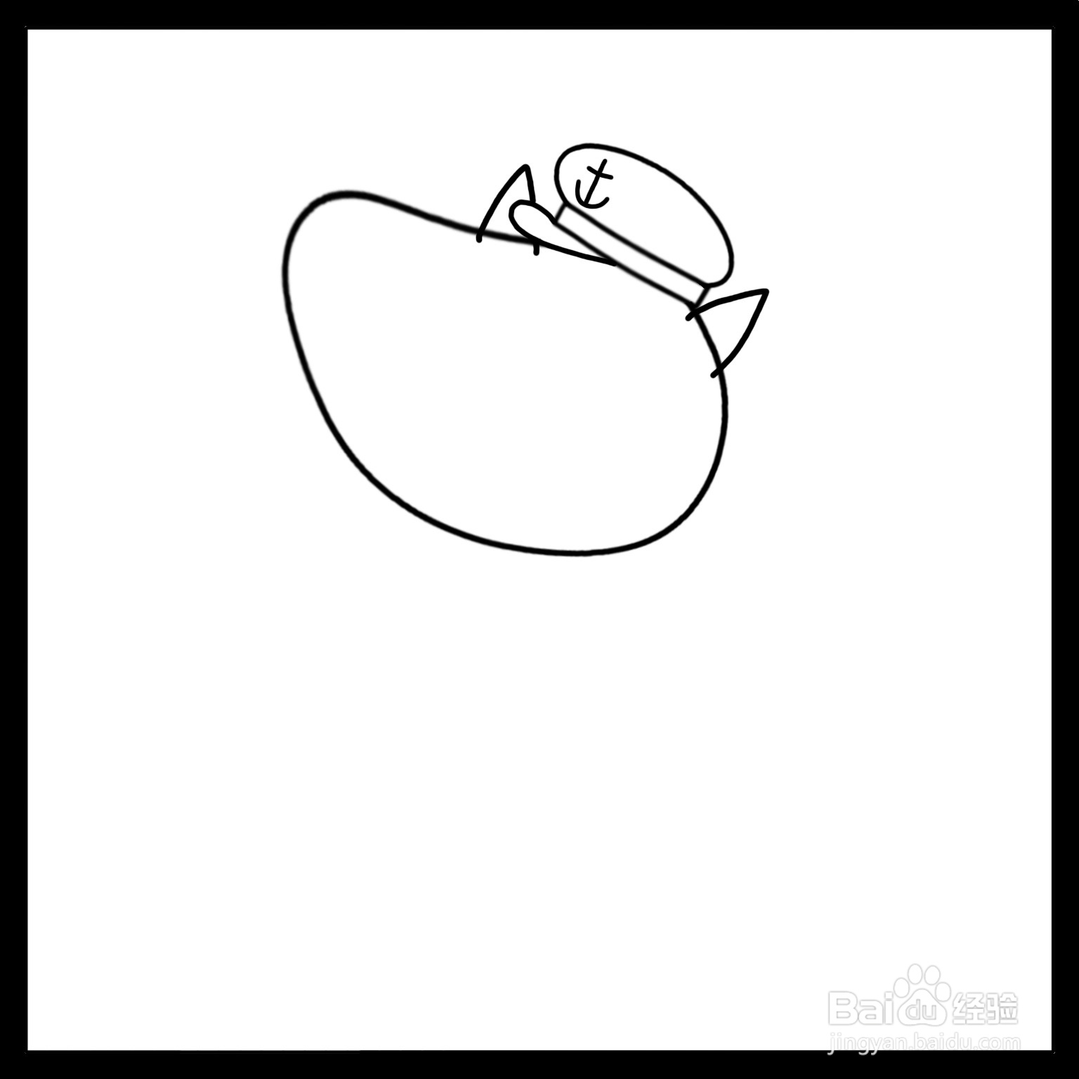 怎么画柯基女士简笔画(小猪佩奇)