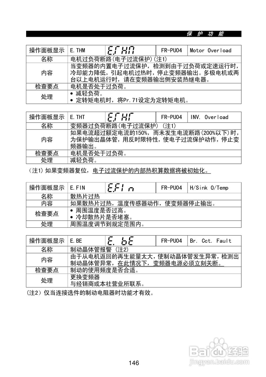 FR-E500系列变频调速器使用手册:[16]