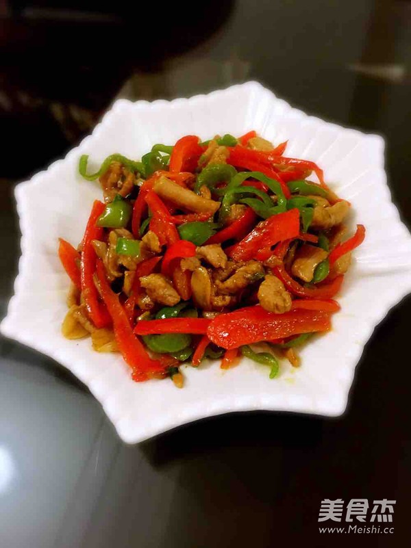 青红椒炒肉丝