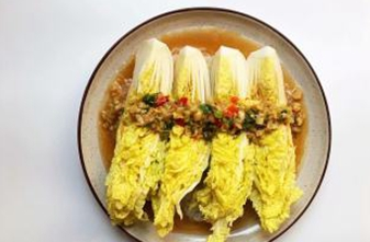 蒜蓉粉丝娃娃菜的做法