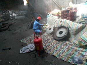 矿用渣浆泵修复及耐磨防护流程