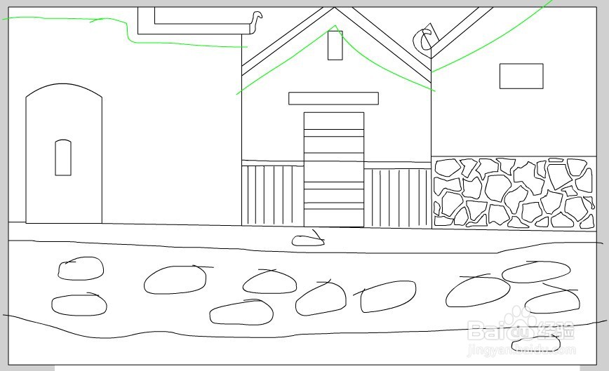 flash如何绘制古代商铺背景