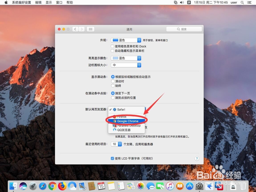 苹果Mac系统如何设置默认浏览器
