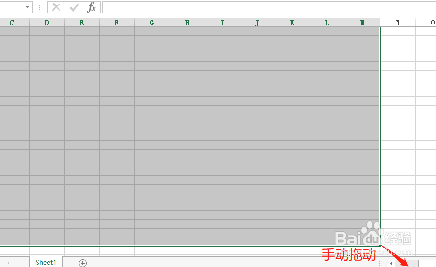 全选按钮位于excel窗口中的