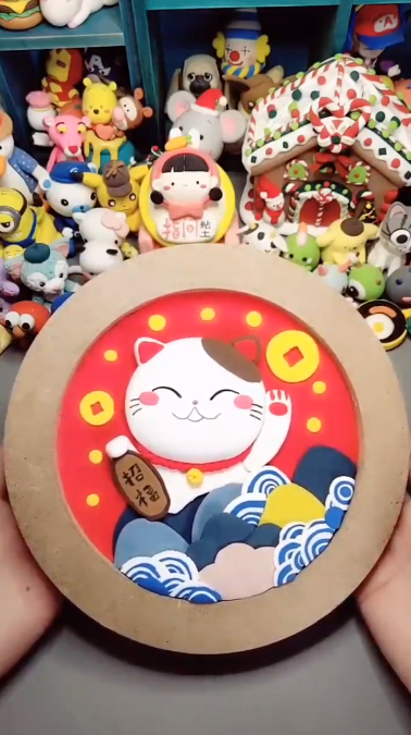 怎样用粘土做一只招财猫
