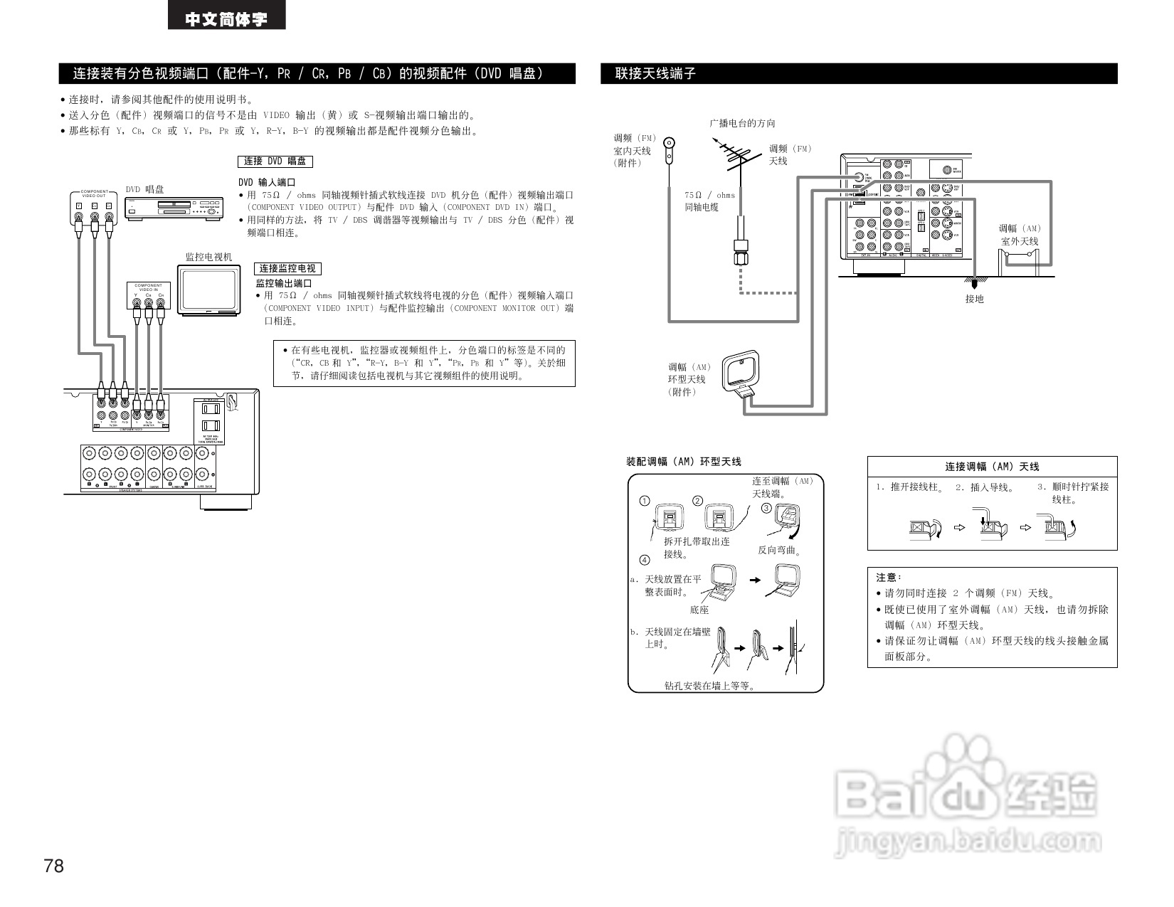 BENON AVR-1705功放操作说明书:[4]