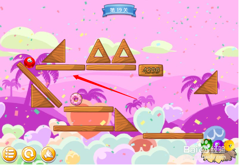 小游戏泡泡鸟历险记第19关