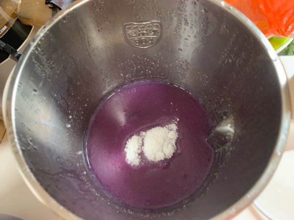 快手早餐之紫薯米糊