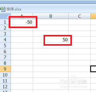Excel中绝对值ABS函数的运用。