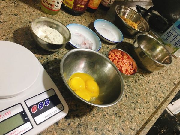 香葱火腿肉松蛋糕卷