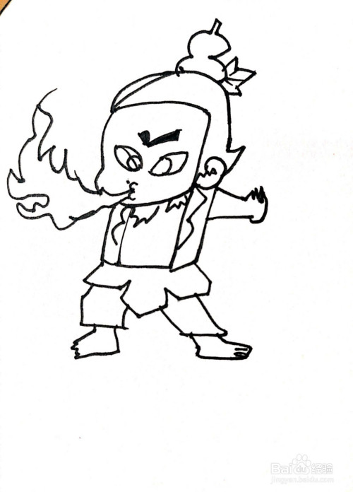 适合3-6岁的火娃简笔画