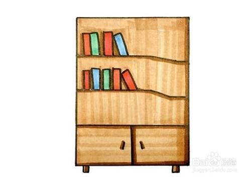 书架的简笔画怎么画?