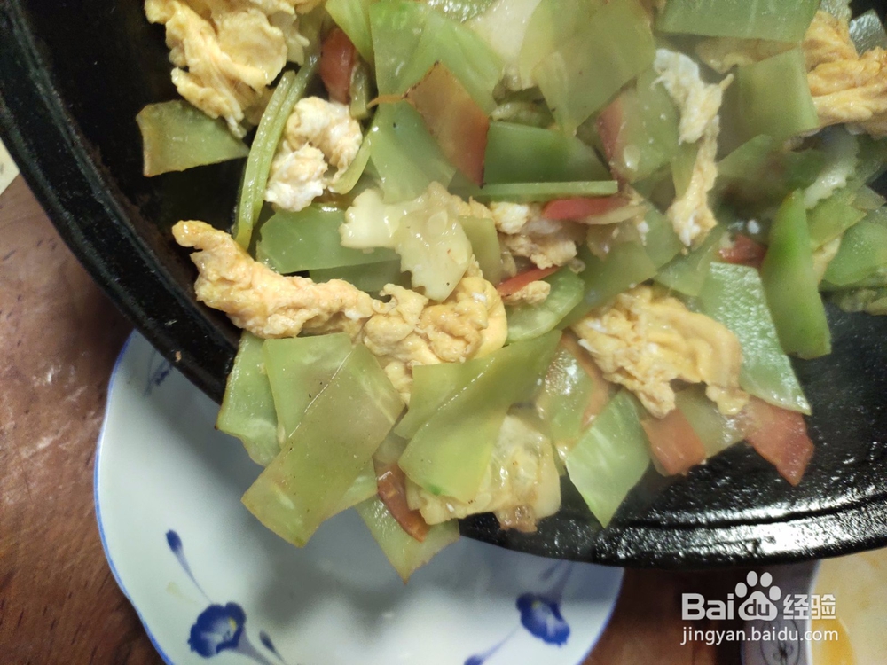 鸡蛋炒莴笋的烹饪