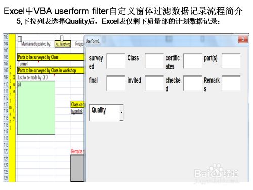 Excel中vba Userform Filter自定义窗体过滤数据 百度经验