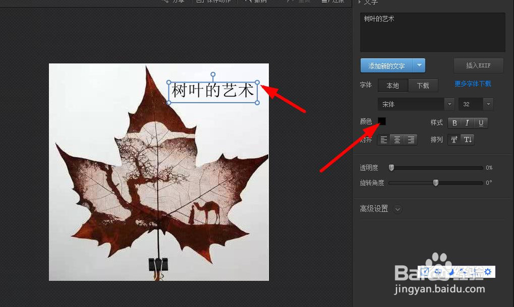光影魔术手怎么给图片加文字