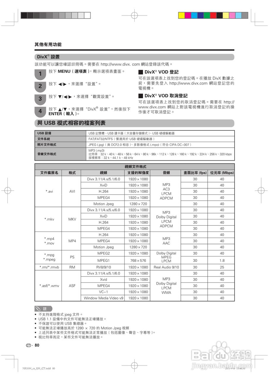 声宝LC-70X55H型液晶电视机说明书:[8]