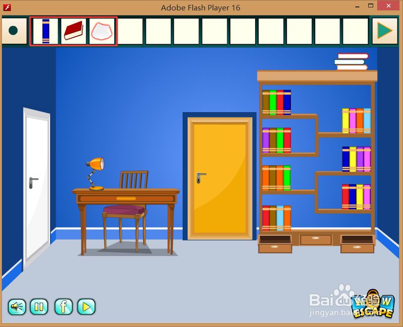 Flash游戏攻略：[37]蓝色单间逃脱-3