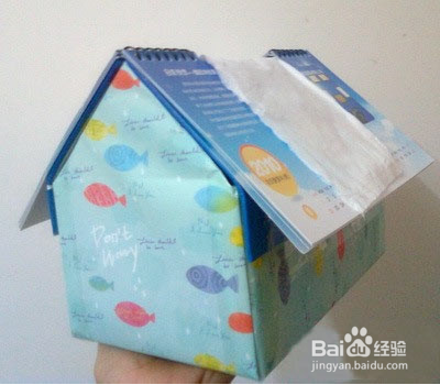 废旧挂历抽纸盒的手工制作