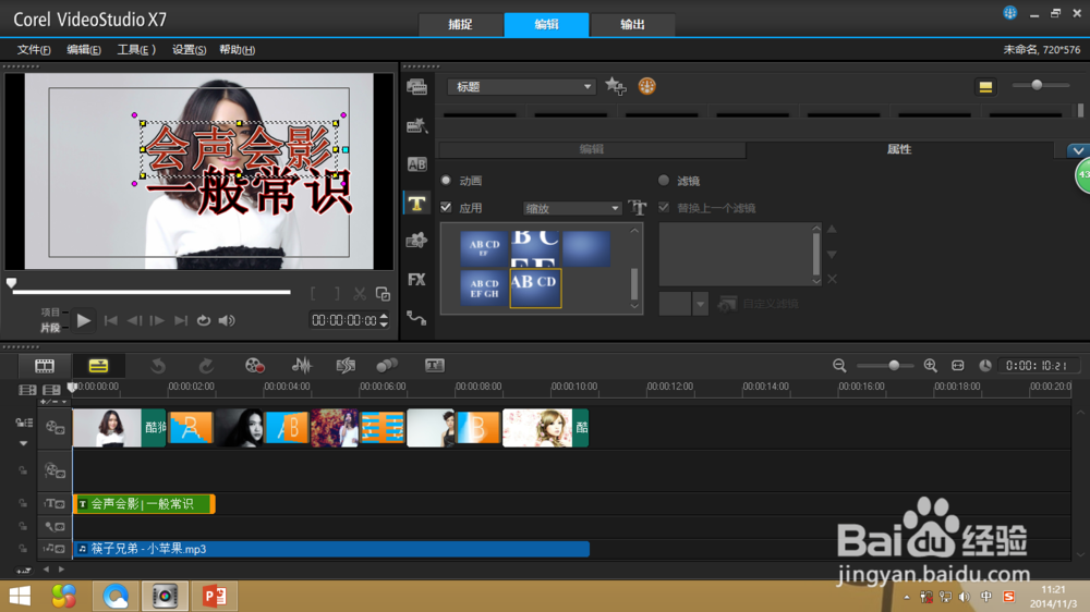 会声会影一般常识教程：[5]为视频添加文字