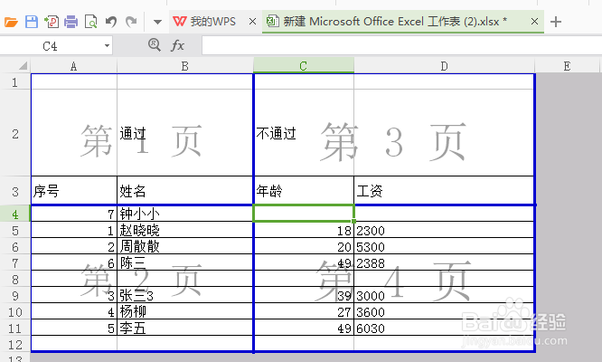 wps表格怎么插入分页符