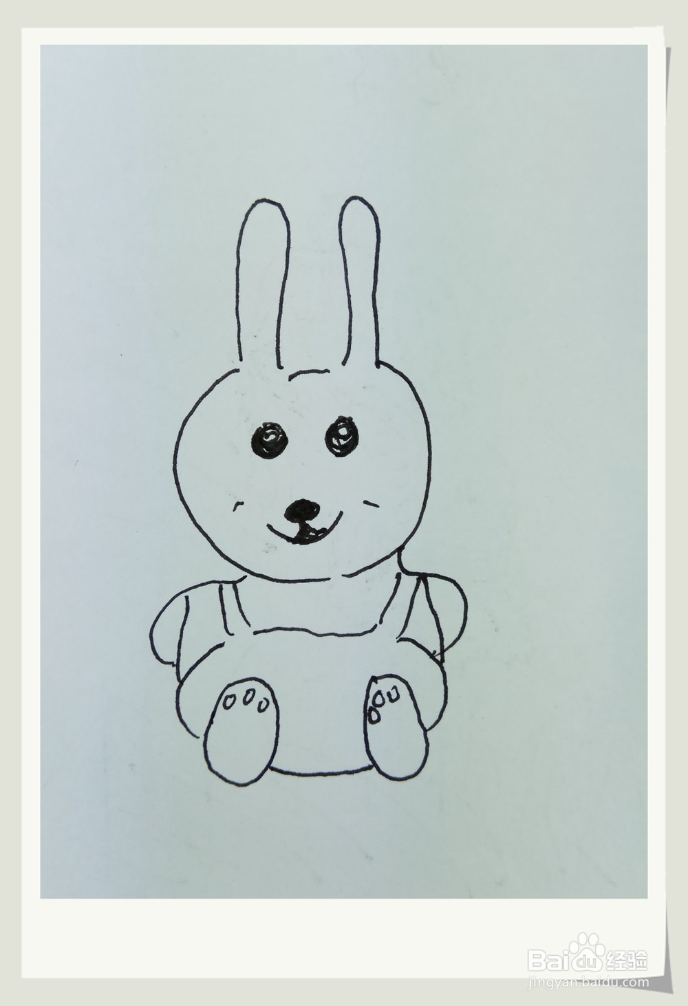 怎样画钢笔画“小兔宝宝”