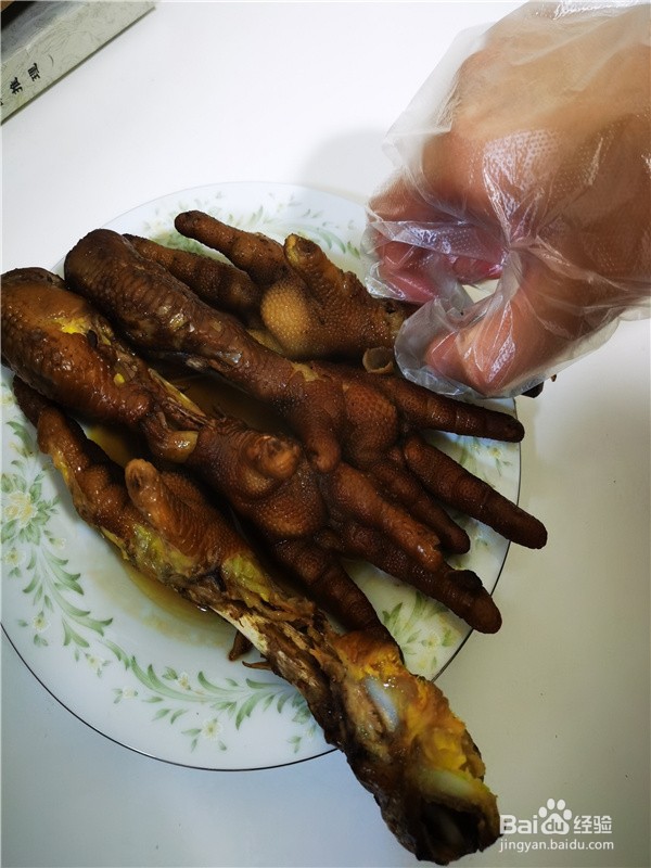 冰冻卤鸡脚怎么吃