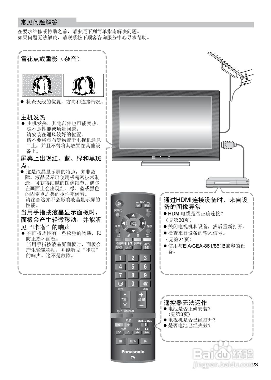 松下TC-32LE80D液晶彩电使用说明书:[3]