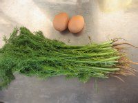 茴香苗鸡蛋打卤面的做法