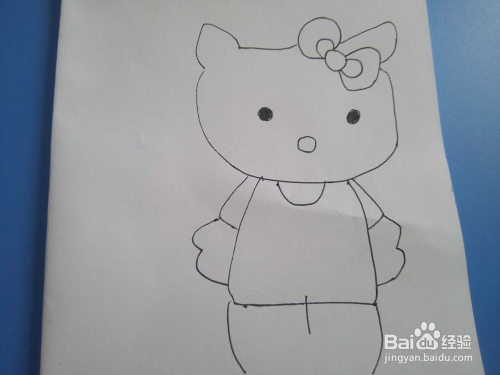 简笔画之Hello Kitty