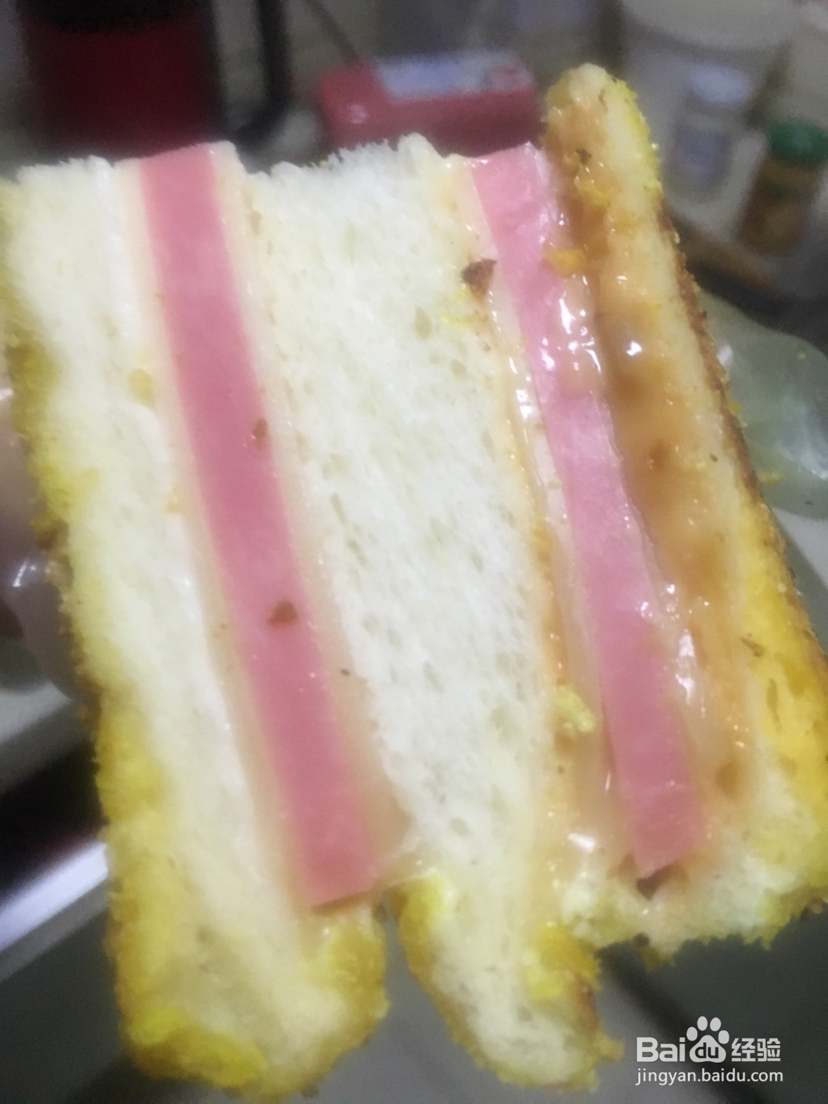 芝士火腿三明治的做法