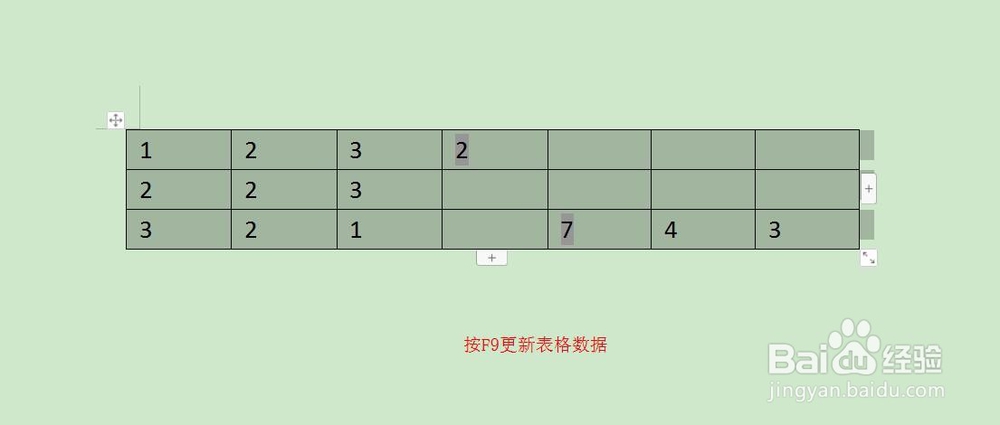 Word表格如何快速计算总数和平均数