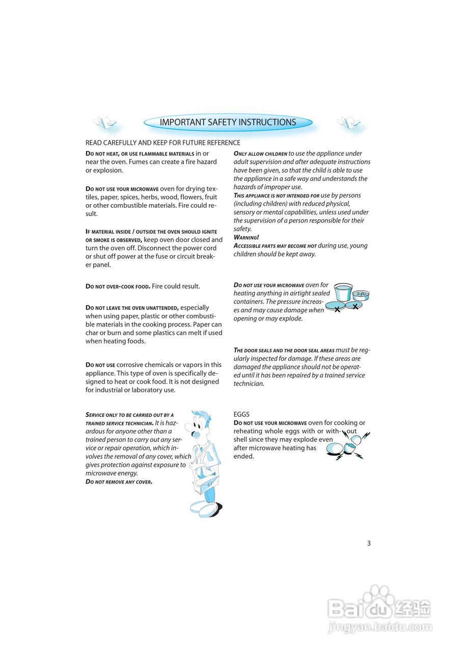惠而浦AMW494/IX内置式微波炉用户手册