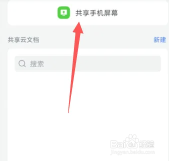 飞书会议怎么投屏