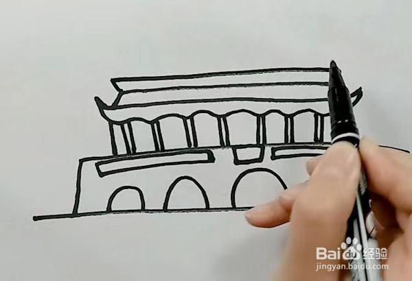 天安门怎么画